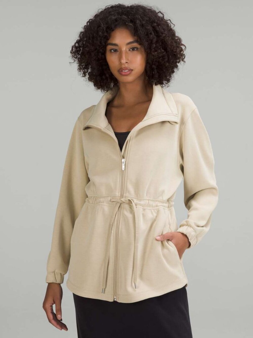 Lululemon Softstreme Cinch-Waist Jacket, Trench, Size 10, High-Collar, NWT New